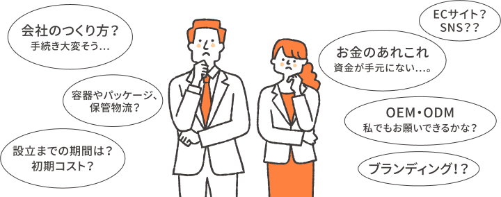 コスメ開発に関するお悩み1